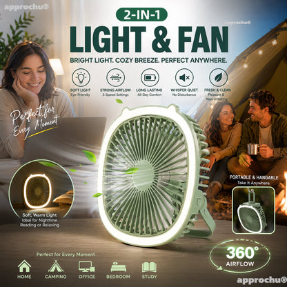 3-in-1 Air Circulator Fan with LED Light