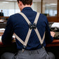 ⏳🔥 Temps Limité 50% de réduction!   ⏰👔✅  Suspensions X-Back pour hommes avec clips à crochet – réglables et robustes