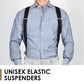⏳🔥 Temps Limité 50% de réduction!   ⏰👔✅  Suspensions X-Back pour hommes avec clips à crochet – réglables et robustes