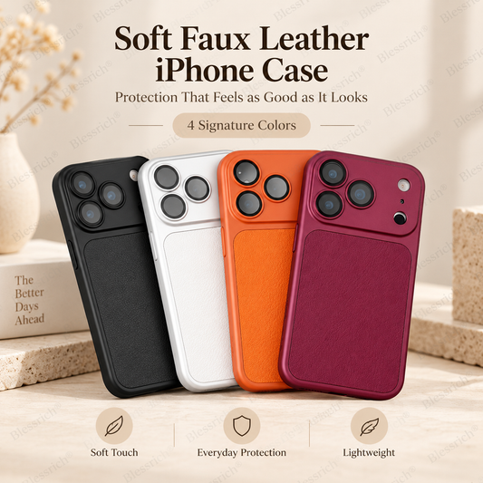 📢📢50% DE RÉDUCTION !! ⏰ Nouvelles couleurs inspirées de l'iPhone 18 ! Étui luxueux en simili cuir souple 💎 | Toucher haut de gamme ✨