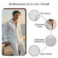 ⭐ 2026 Best Seller | Casual Waffle Shirt & Pants Set | Ready-to-Wear Comfort ✅【Hot -50%】