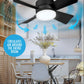 2-IN-1 DRAAGBARE PLAFONDVENTILATOR & LAMP met afstandsbediening