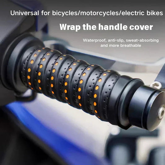 🏍️👍 Antislip Zachte Siliconen Grip Tape voor Motorfietssturen – Drukpunten Design, Ademend & Breed Toepassing!