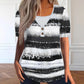 🔥 50% OFF New Arrivals! Striped Faux-Layer Henley Top – Effortless Everyday Style ✨👚 【Grab Yours】