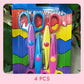 Kids Safety Art Scissors Set for Crafts & Scrapbooking