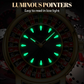 Klassiek vintage quartzhorloge met gloe