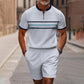 🔥60% OFF🔥Men's Quarter-Zip Shirt & Shorts Set