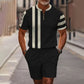 🔥60% OFF🔥Men's Quarter-Zip Shirt & Shorts Set