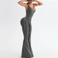 🔥2026 New Arrival🔥Women's Cheetah Print Workout Jumpsuit with Built-in Bra