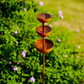 3-Tier Rustic Metal Bird Feeder & Drinker Stake