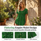 Women's Floral Print Pleated Tunic Top