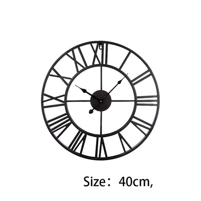🥳2026 HOT SALE🥳💞50K+ SOLD!🕰️🤫 50% OFF! Vintage Industrial Wall Clock – Silent sweep movement, durable iron frame. Easy to read from across the room. A timeless accent for any wall. 🖤🛡️