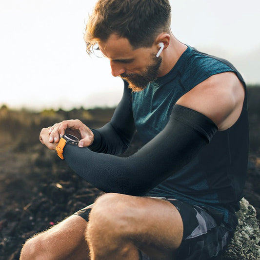 🧤  Last Day Special Price £8.77 !  ☀️ Buy more save more 🎁 Sporty Cooling Compression Sleeves with UV Protection – Cool, Protective, and Perfect for Outdoor Sports 🏃‍♂️