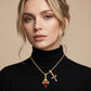 📢📢50% OFF !! ⏰Sacred Heart & Rose Cross Pendant Necklace