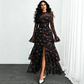 🎁2026 New Arrivals 50% OFF💥Women's Bell Sleeve Maxi Dress – Sheer, High-Slit, Elegant ✨
