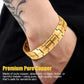 Men’s Retro Cross Double-Row Magnetic Bracelet