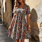 ⏳Limited-time 50% off⏰Women's Summer Floral V-Neck Short Sleeve Dress💐👗