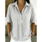 ⏳Time-Limited Special⏰Women's Casual Striped Short-Sleeve Shirt