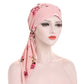👒 LIMITED-TIME 50% OFF! ✨ Women's Floral Print Pre-Tied Head Scarf Turban – Soft, Elastic, Versatile 🌸
