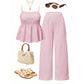 🎁2026 New Arrivals 50% OFF💥Women's Casual Cami Top & Wide-Leg Pants Set – Flowy & breathable – Perfect for summer, beach or casual chic – stylish and lightweight 🌸✨