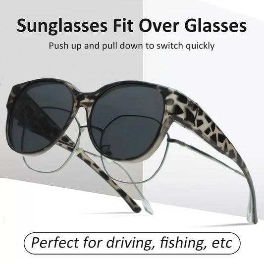 🎉LIMITED SALE：ONLY ￡9.99!!😎UV400 Protection Fit Over Glasses Sunglasses