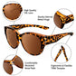 🎉LIMITED SALE：ONLY ￡9.99!!😎UV400 Protection Fit Over Glasses Sunglasses