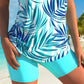 🏖️ 50% OFF! ✨ Sporty Two-Piece Bathing Suit – Criss-Cross Neck, Boy Shorts, Quick-Dry 🏄‍♀️