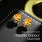 🎉 50% OFF!🎁 Colorful Firework Stud Earrings – Cubic Zirconia, 18K Plated, Festive 🎆