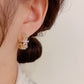 🥳2026 HOT SALE🥳Sparkling Elegant Floral Cluster Hoop Earrings