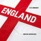 England Football T-Shirt, Large Letter Print, Sporty Casual Wear, Must-Have Culture Tee, Short Sleeve, Long Length, Loose-Fitting