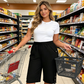 👖50% OFF NOW! 🌸Women's Casual Comfortable Elastic Waist Capri Trousers