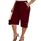 👖50% OFF NOW! 🌸Women's Casual Comfortable Elastic Waist Capri Trousers