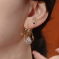 🔥Buy 1 Get 1 Free🔥 Double Hoop Sparkling Zirconia Ball Earrings