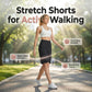 🩳 LIMITED-TIME 50% OFF! ✨ Women's Stretch Walking Shorts – 4-Way Stretch, High-Rise, Knee-Length 🚶‍♀️