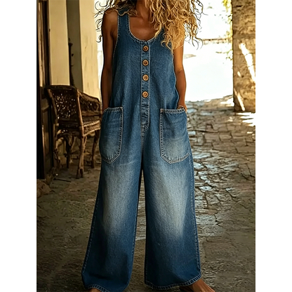 Women's Sleeveless Wide-Leg Jumpsuit 👗 One Piece, Endless Elegance – Your Go-To for Sun-Soaked Days ✨