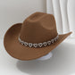 🤠 LIMITED-TIME 50% OFF! 💥 Women's Rhinestone Heart Cowboy Hat – Sparkling, Elegant French Jazz Fedora ✨