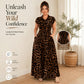 👗 60% OFF NOW! 🐆 Women's Elegant Leopard Print Lapel Dress – Chic & flattering – Bold statement style – perfect for parties or confident everyday looks ✨