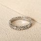 💍 LIMITED-TIME 50% OFF! 💥 Women's Elegant Heart Eternity Ring – Micro-Paved Zircons, Stainless Steel, Stackable ✨