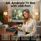 🍿 Smart Android TV Box with Bluetooth — Stream Netflix | Prime | BBC iPlayer in 4K