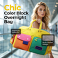 🎒 50% OFF NOW! 🏆 Casual Color Block Overnight Bag – Spacious & durable – Perfect for gym, travel or weekend trips – lightweight with carry handles 🧳