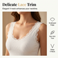 📢📢50% OFF !! ⏰Women's Slim Fit Sleeveless Top Ribbed Cami with Built-in Cups and Lace