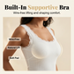 📢📢50% OFF !! ⏰Women's Slim Fit Sleeveless Top Ribbed Cami with Built-in Cups and Lace