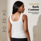 📢📢50% OFF !! ⏰Women's Slim Fit Sleeveless Top Ribbed Cami with Built-in Cups and Lace
