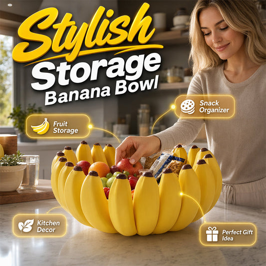 🔥50% OFF🍌 Banana-Shaped Storage Bowl | Sculptural Decorative Storage · Versatile for Countertops, Tables, and Shelves
