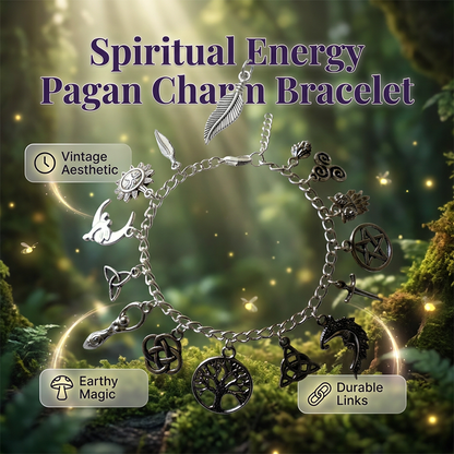 ✨50% OFF📿 Vintage Pagan Bracelet | Wiccan Symbol Pendant · Vintage Metal · Versatile for Everyday Wear · Spiritual Meaning | Everyday Outfits