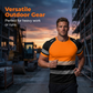🎁2026 New Arrivals 50% OFF💥Men’s Fluorescent Color Block Athletic Shirt Outdoor Safety Tee