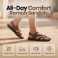 🦶55% OFF NOW! ☀️ Men Roman Sandals – Soft sole & casual style – Perfect for summer, beach or walks – comfortable and breathable 🌊🦶✨