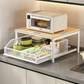 🏠2-Tier Kitchen Microwave Stand with Slide-Out Storage Drawer