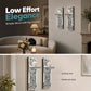 Crushed Crystal Glass Candle Sconces