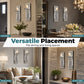 Crushed Crystal Glass Candle Sconces